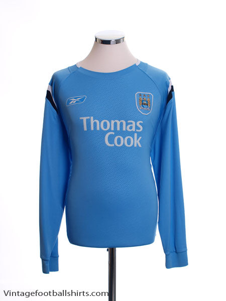 2004-06 Manchester City Home Shirt L/S L Football Shirt