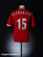 2004-06 Manchester United Home Shirt Kleberson #15 L Football Shirt