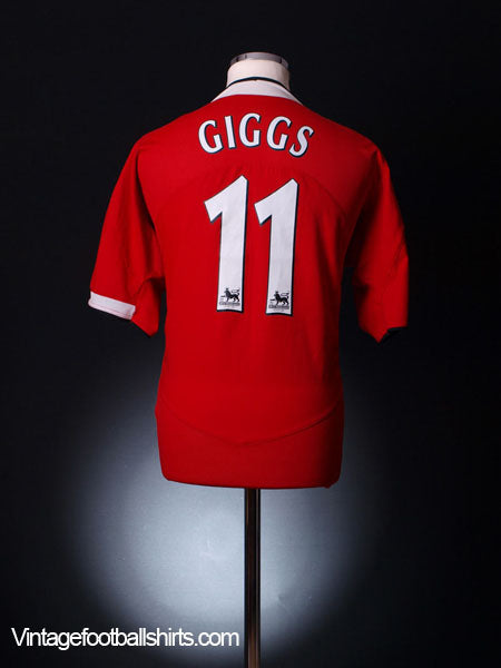 2004-06 Manchester United Home Shirt Giggs #11 XL Football Shirt