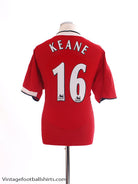 2004-06 Manchester United Home Shirt Keane #16 L Football Shirt
