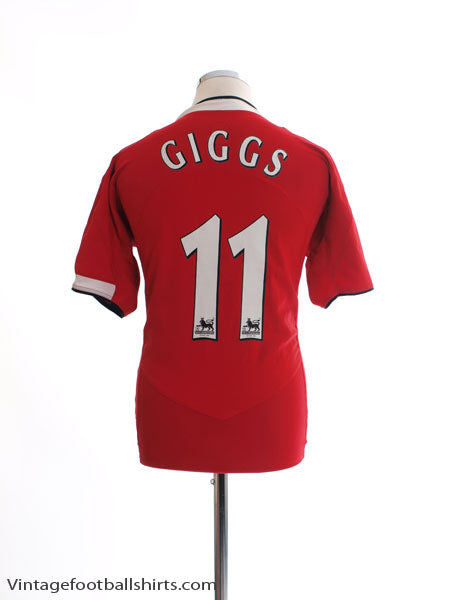 2004-06 Manchester United Home Shirt Giggs #11 M Football Shirt