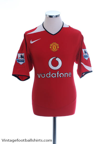 2004-06 Manchester United Home Shirt L Football Shirt