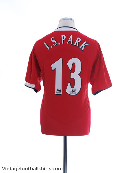 2004-06 Manchester United Home Shirt J. S. Park #13 M Football Shirt