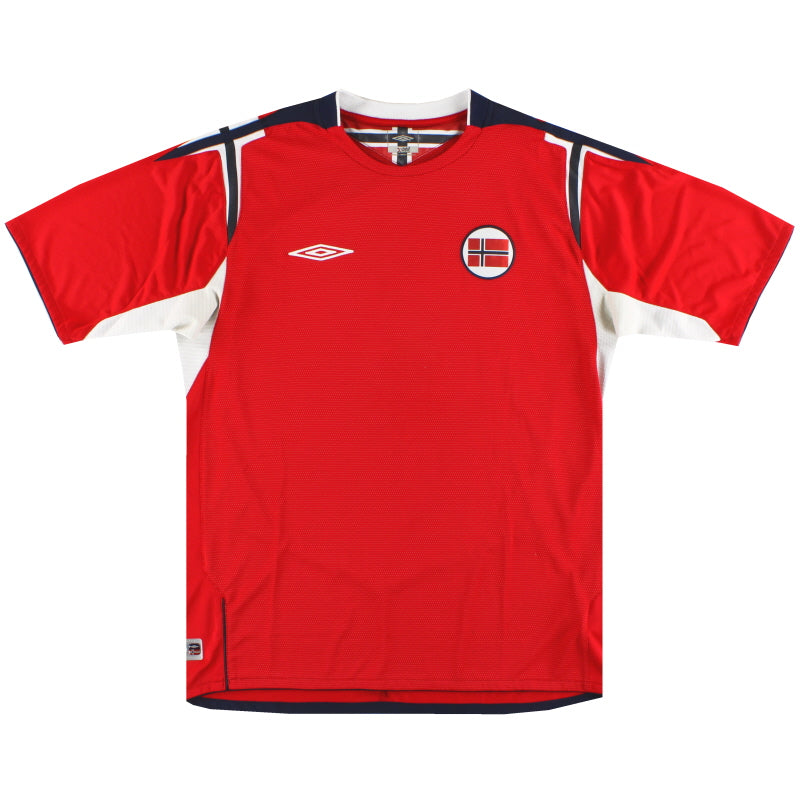 2004-06 Norway Umbro Home Shirt L Football Shirt