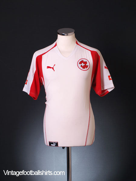 2004-06 Switzerland Away Shirt L Football Shirt