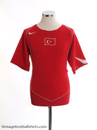 2004-06 Turkey Home Shirt M Football Shirt