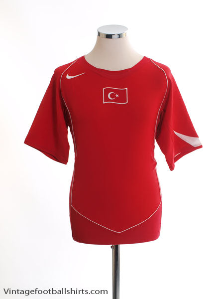 2004-06 Turkey Home Shirt M Football Shirt