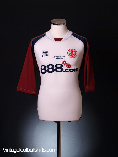 2004 Middlesbrough 'Carling Cup Winners 2004' Away Shirt XXL Football Shirt