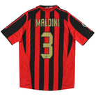 2005-06 AC Milan adidas Home Shirt Maldini #3 *Mint* M Football Shirt