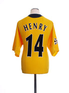 2005-06 Arsenal CL Away Shirt Henry #14 XL Football Shirt