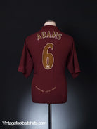 2005-06 Arsenal Commemorative Highbury Home Shirt Adams #6 XL Football Shirt