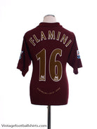 2005-06 Arsenal Commemorative Highbury Home Shirt Flamini #16 L Football Shirt