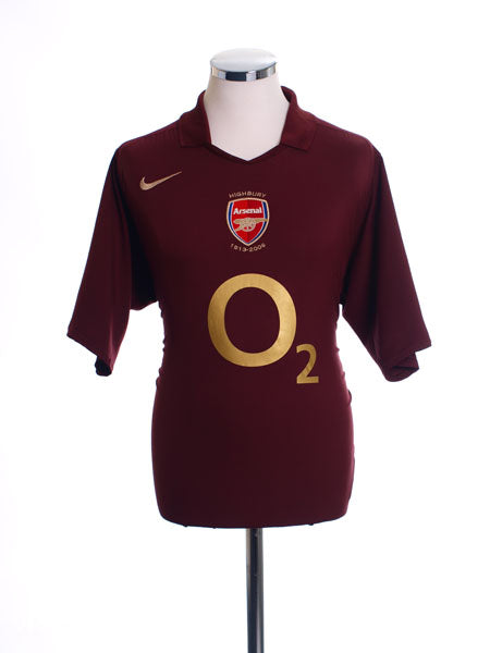 2005-06 Arsenal Highbury Home Shirt XL.Boys Football Shirt