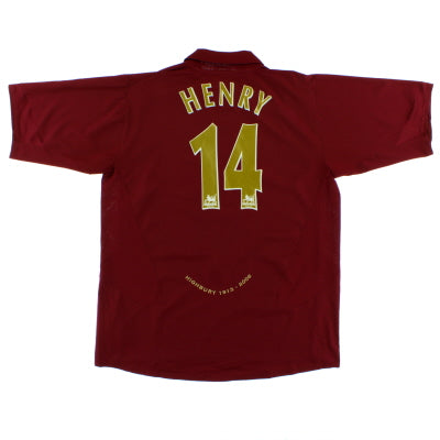 2005-06 Arsenal Commemorative Highbury Home Shirt Henry #14 XXL Football Shirt