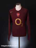 2005-06 Arsenal Highbury Home Shirt L/S XL Football Shirt