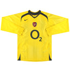 2005-06 Arsenal Nike Away Shirt L/S M Football Shirt