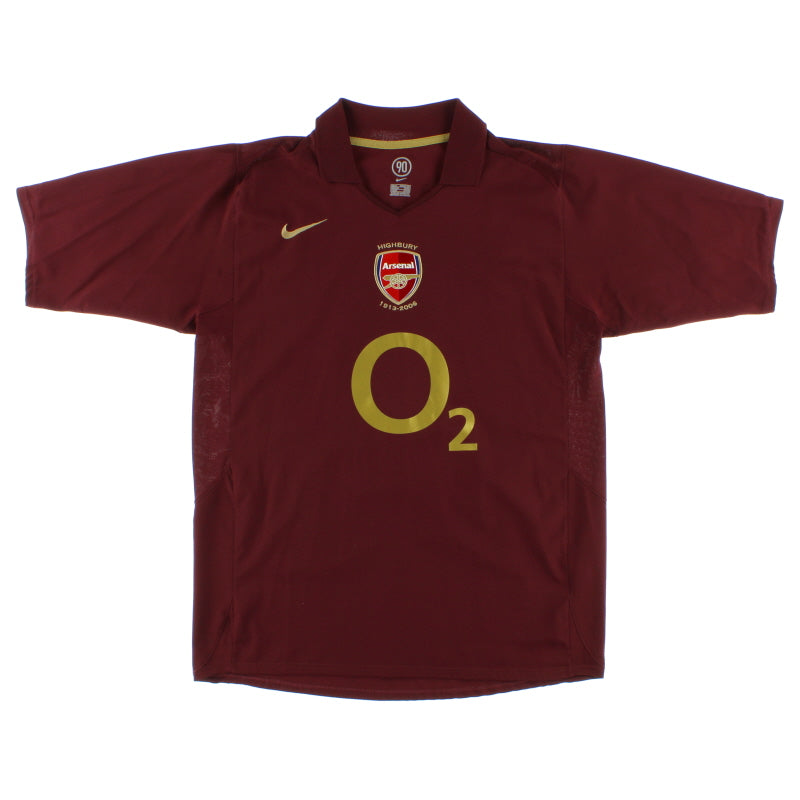 2005-06 Arsenal Nike Commemorative Highbury Home Shirt Fabregas