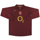 2005-06 Arsenal Nike Commemorative Highbury Home Shirt L/S *Mint* L Football Shirt
