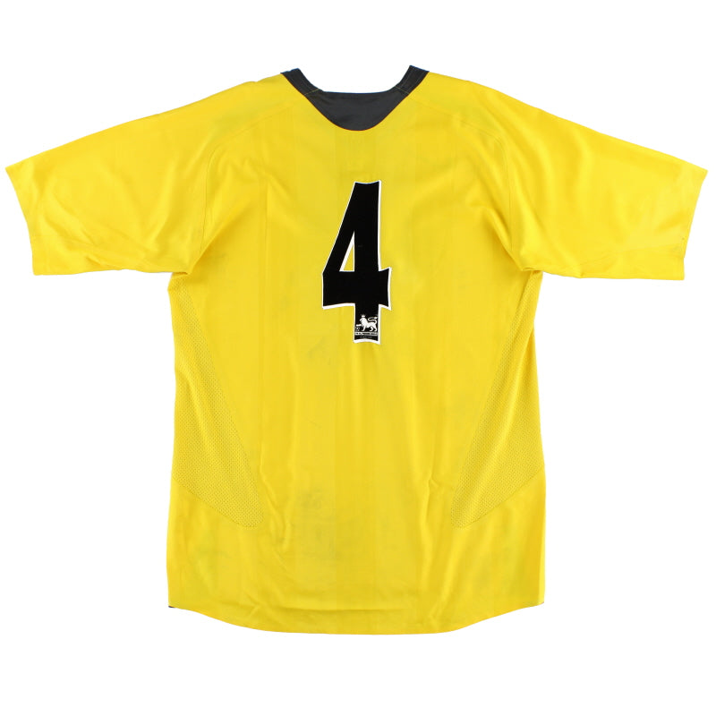 2005-06 Arsenal Reserves Match Issue Away Shirt #4 XL Football Shirt