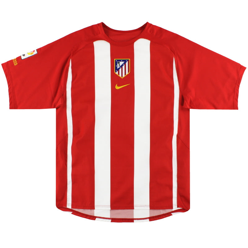 2005-06 Atletico Madrid Nike Home Shirt L Football Shirt