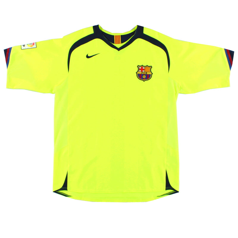 2005-06 Barcelona Away Shirt L Football Shirt