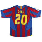 2005-06 Barcelona Home Shirt Deco #20 M Football Shirt