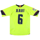 2005-06 Barcelona Nike Away Shirt Xavi #6 M.Boys Football Shirt