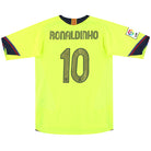 2005-06 Barcelona Nike Away Shirt Ronaldinho #10 XL.Boys Football Shirt