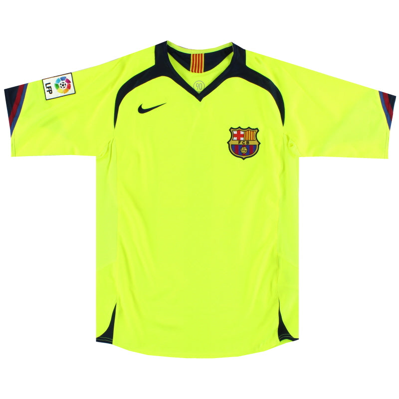 2005-06 Barcelona Nike Away Shirt *Mint* M Football Shirt
