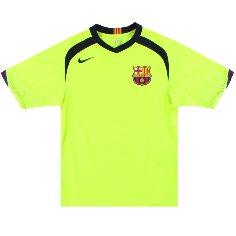 2005-06 Barcelona Nike Basic Away Shirt L 195973 | Vintage