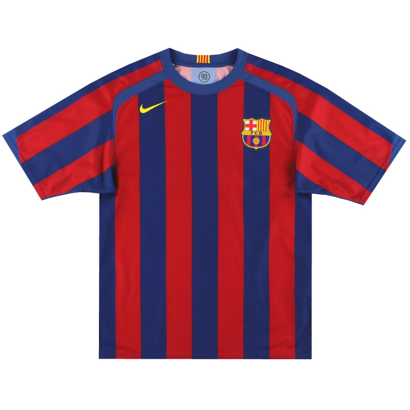 2005-06 Barcelona Nike Basic Home Shirt *Mint* M Football Shirt