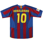 2005-06 Barcelona Nike Home Shirt Ronaldinho #10 Y Football Shirt
