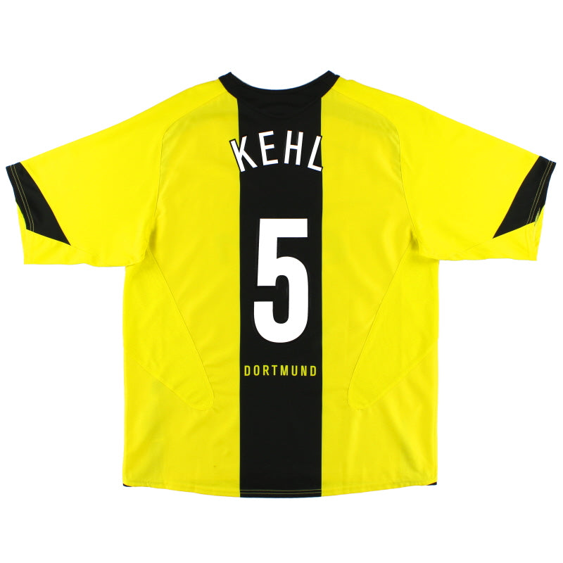 2005-06 Borussia Dortmund Home Shirt Kehl #5 XL Football Shirt