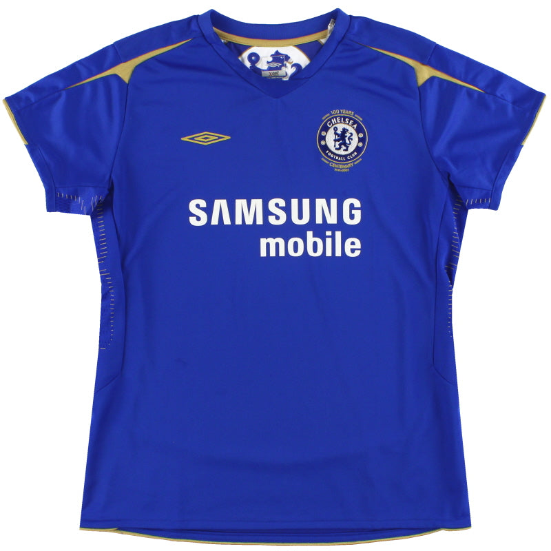 2005-06 Chelsea Centenary Home Shirt *Mint* Womens 14 | Vintage