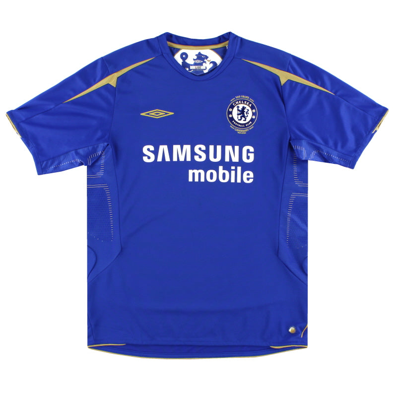 2005-06 Chelsea Centenary Home Shirt L.Boys Football Shirt
