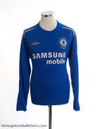 2005-06 Chelsea Home Shirt L/S L Football Shirt