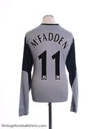 2005-06 Everton Away Shirt McFadden #11 L/S XL Football Shirt
