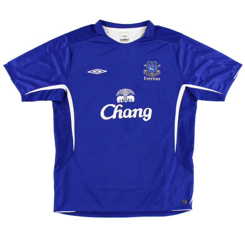 2005-06 Everton Home Shirt L Football Shirt