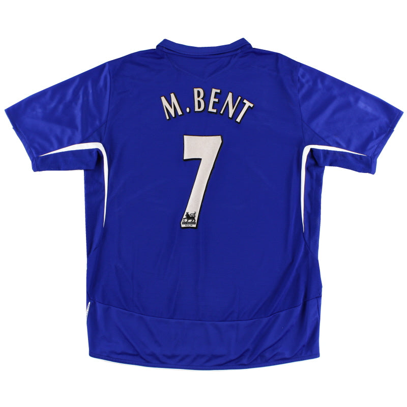 2005-06 Everton Home Shirt M.Bent #7 XL Football Shirt