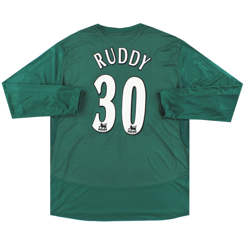 2005-06 Everton Umbro Player Issue Goalkeeper Shirt Ruddy #30 XXL Football Shirt