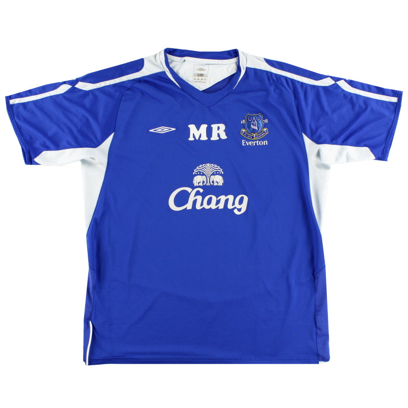 2005-06 Everton Worn Training Shirt XL Training Shirt