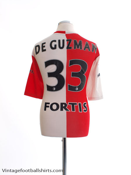2005-06 Feyenoord Home Shirt De Guzman #33 XL Football Shirt