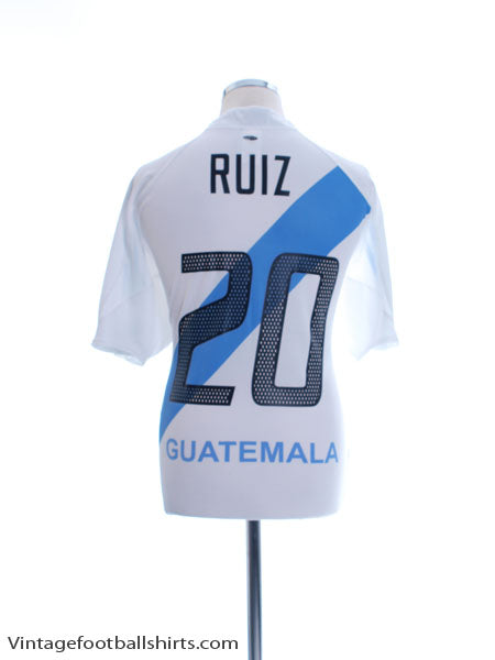 2005-06 Guatemala Home Shirt Ruiz #20 XL Football Shirt