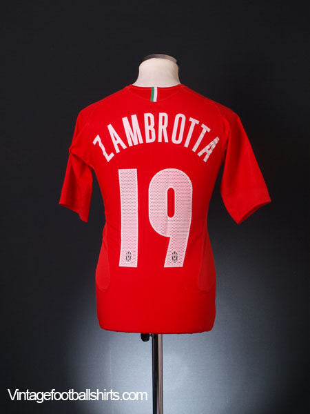 2005-06 Juventus Away Shirt Zambrotta #19 XL.Boys Football Shirt