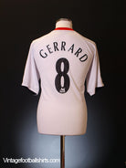 2005-06 Liverpool Away Shirt Gerrard #8 M Football Shirt