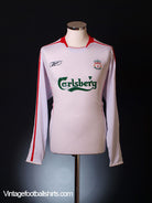 2005-06 Liverpool Away Shirt L/S M Football Shirt