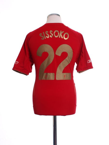2005-06 Liverpool Champions League Home Shirt Sissoko #22 M Football Shirt