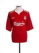 2005-06 Liverpool Champions League Home Shirt *Mint* M Football Shirt
