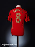 2005-06 Liverpool Champions League Home Shirt Gerrard #8 M Football Shirt
