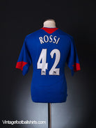 2005-06 Manchester United Away Shirt Rossi #42 L Football Shirt